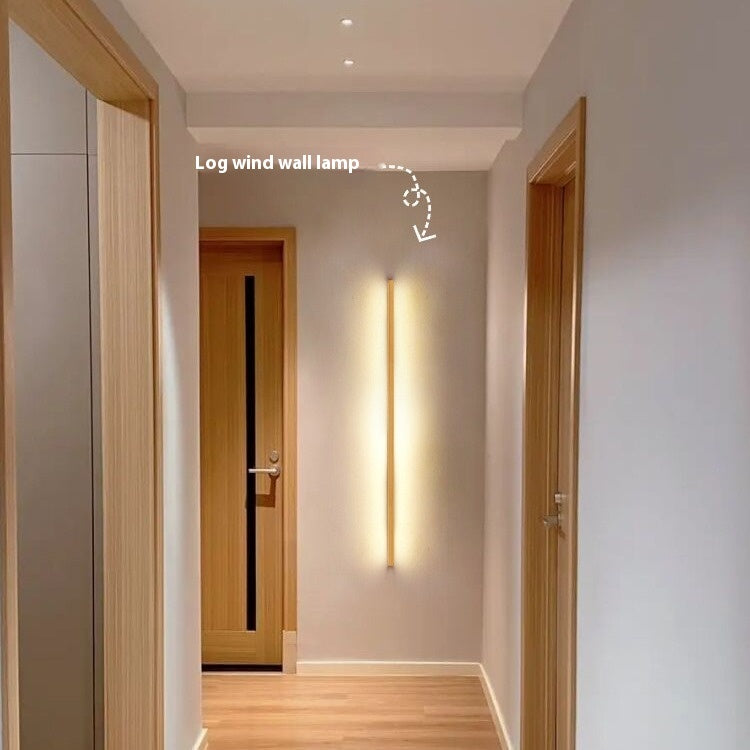 Long Wall Lamp Simple Log Creative Line Bar Lights