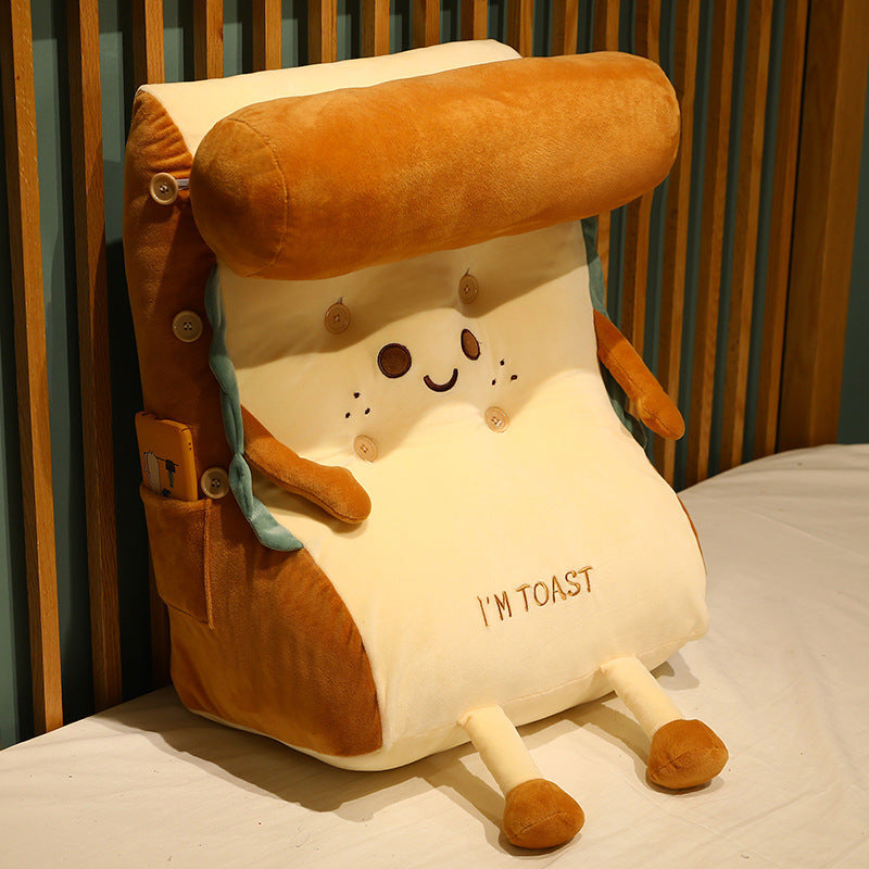Toast Comfort™ – Ergonomic Back & Neck Pillow for Sofa, Bed & Office