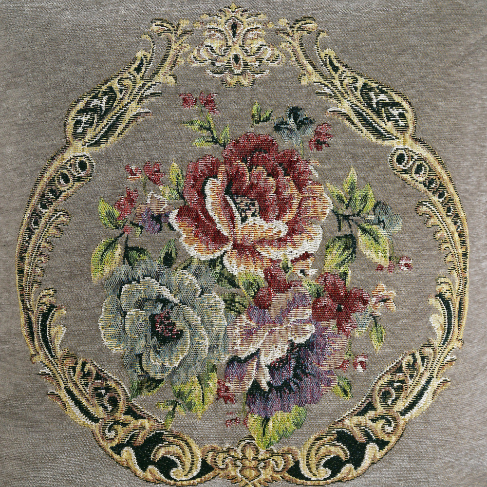 European-style Simple Chenille Flower Pillow Home