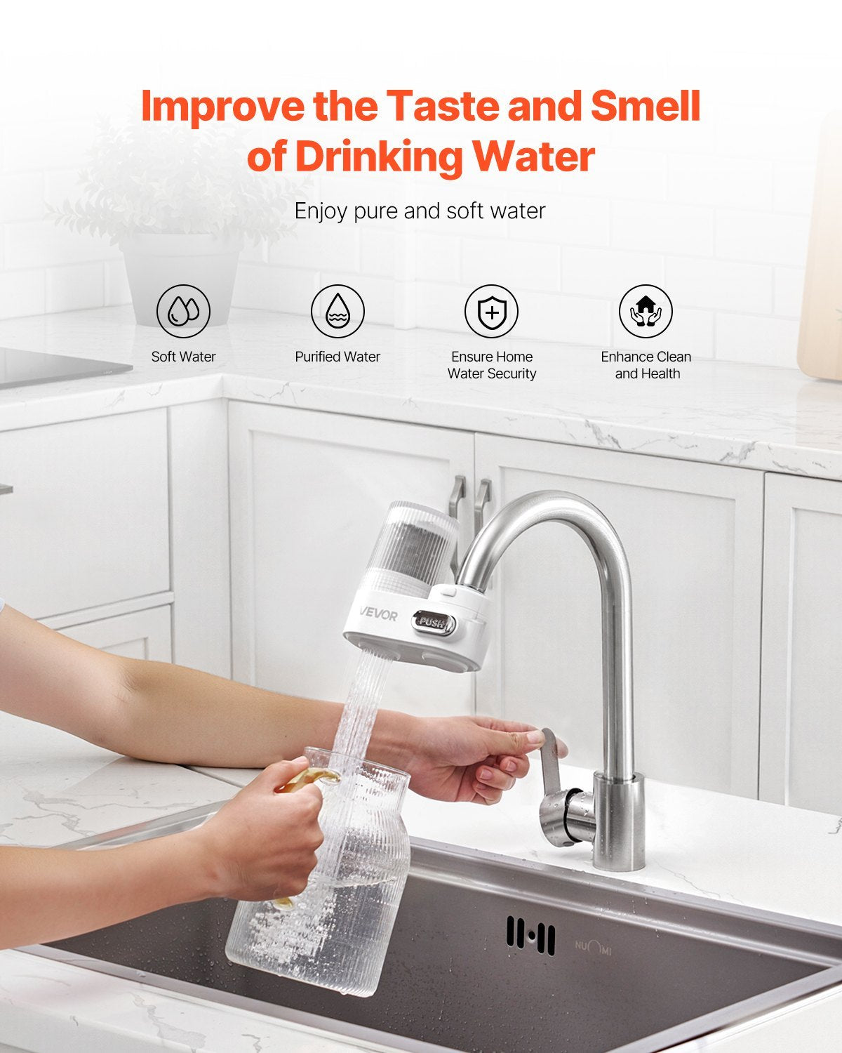 ZenFresh Kitchen Sink Water Filter – Vertical Tap Mount