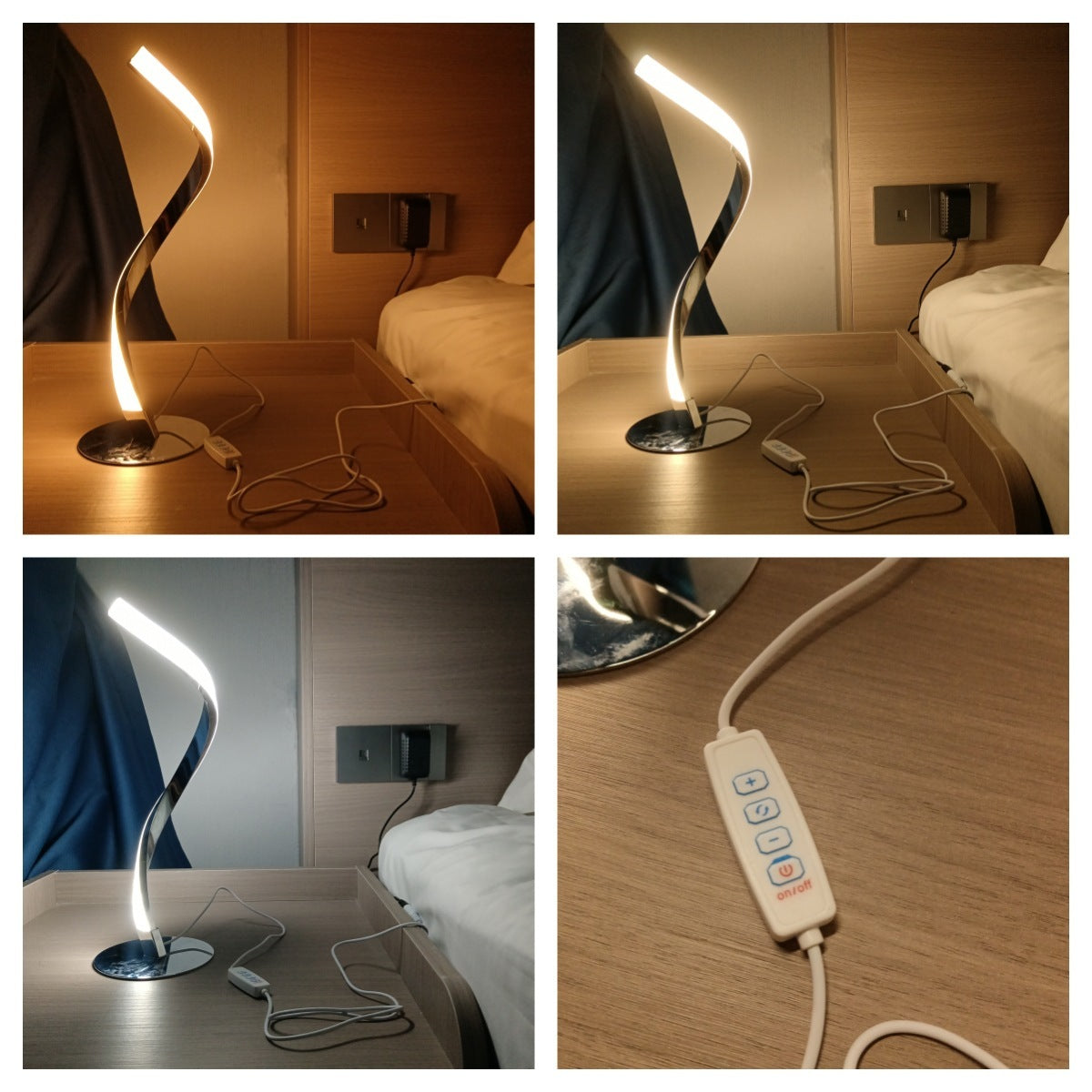Snake Spiral Table Lamp – Modern LED Night Light
