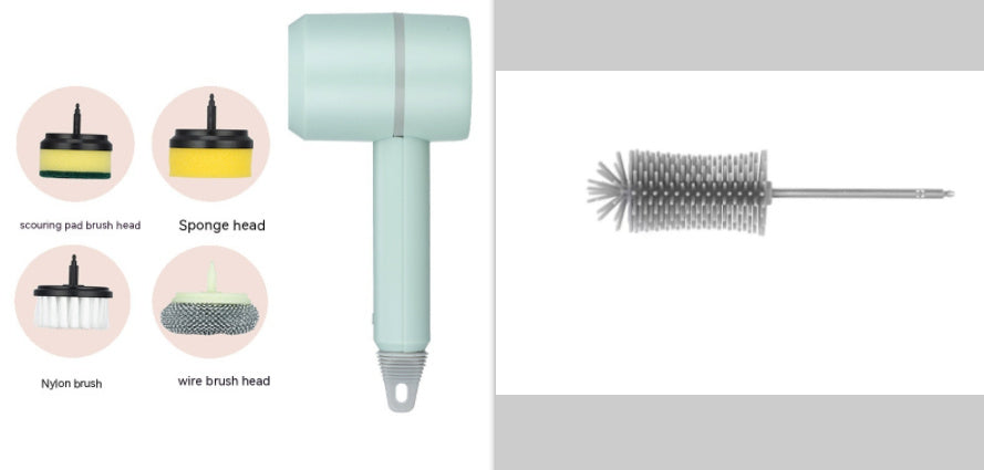Electric Cleaning Brush – USB Rechargeable Scrubber for Kitchen & Bathroom