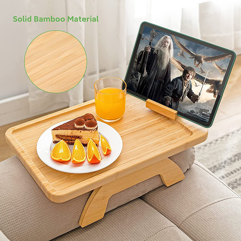 ZENWOOD™ – Bamboo Sofa Tray Table | Foldable, Portable & Stylish