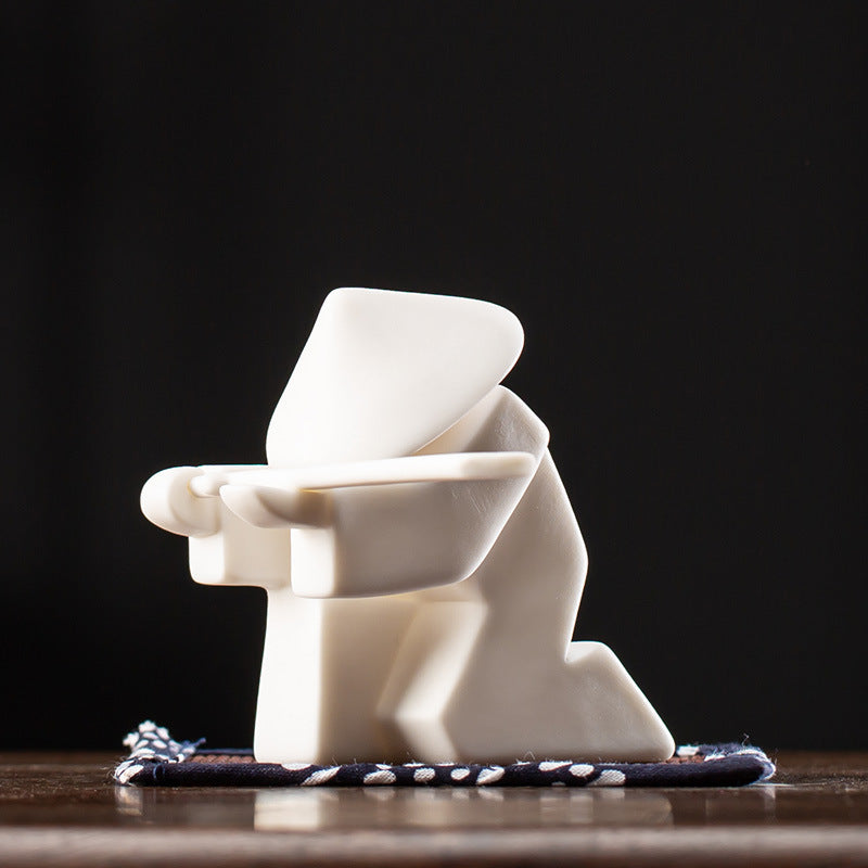Ceramic Samurai Knight Home Ornament