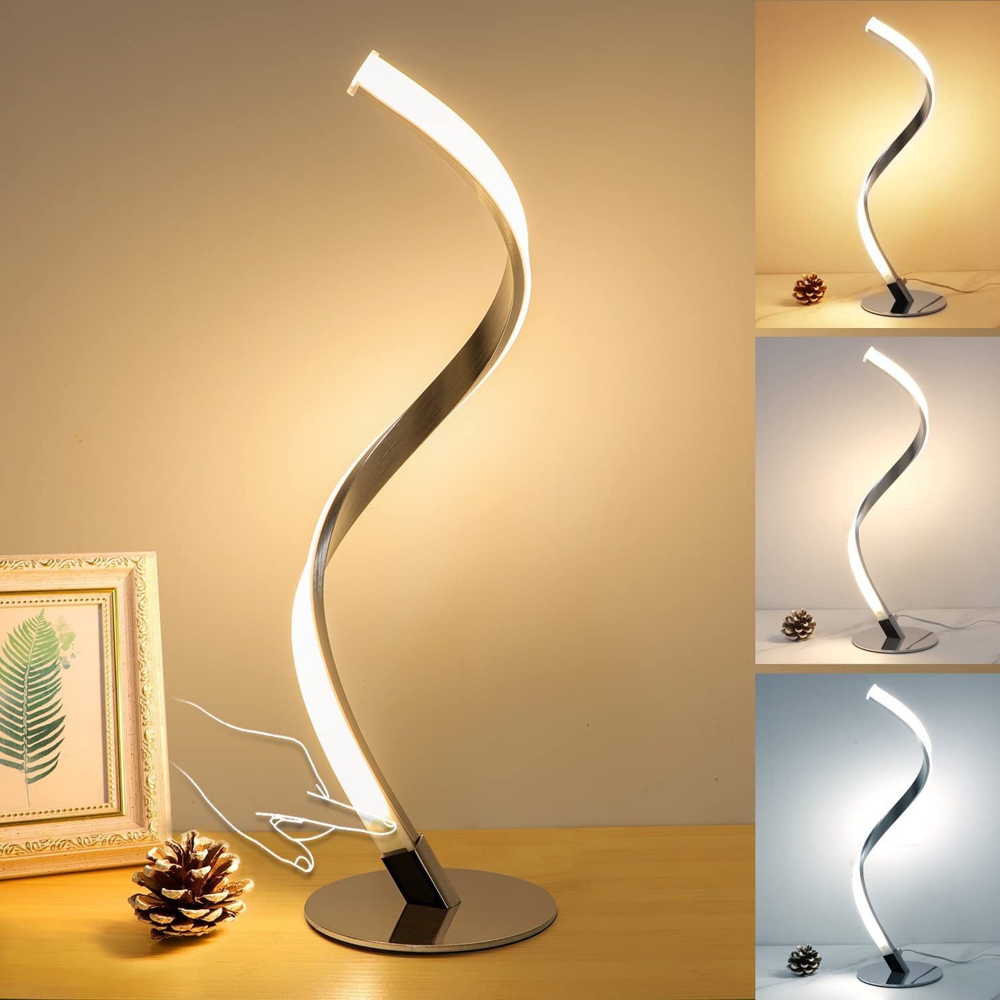 Snake Spiral Table Lamp – Modern LED Night Light