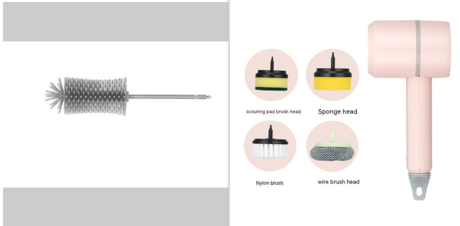 Electric Cleaning Brush – USB Rechargeable Scrubber for Kitchen & Bathroom