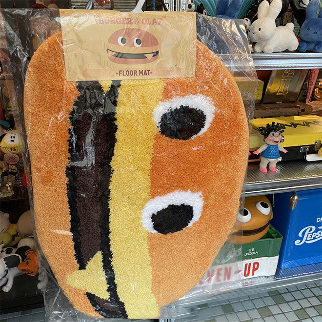 Retro Cartoon Cheeseburger Non-slip Carpet