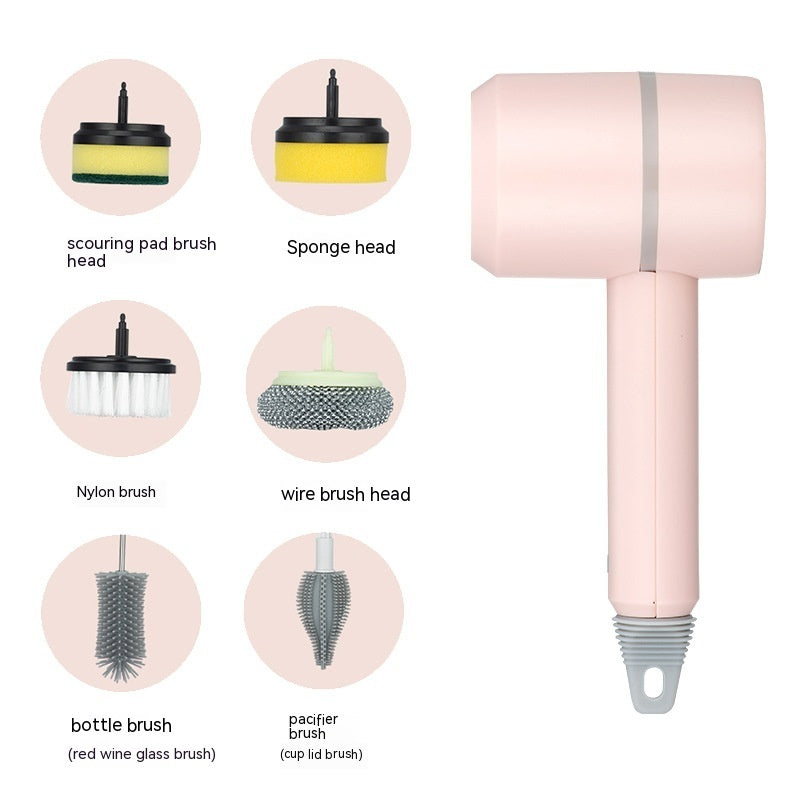 Electric Cleaning Brush – USB Rechargeable Scrubber for Kitchen & Bathroom