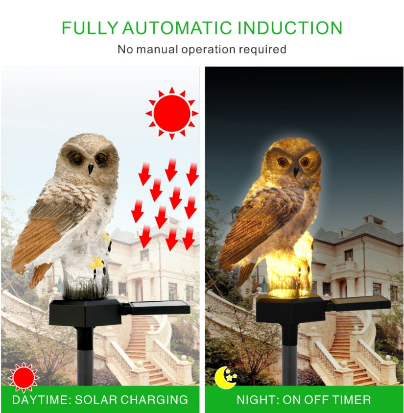 LumiOwl™ Solar Glow Garden Stake Light