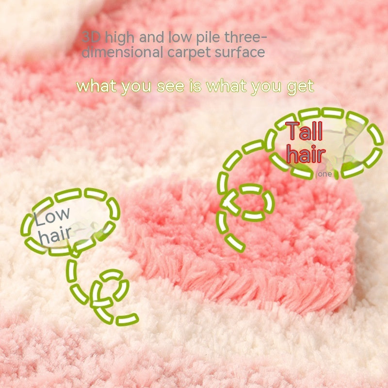 Bedroom Carpet Bedside Plush Thickened Table Carpet