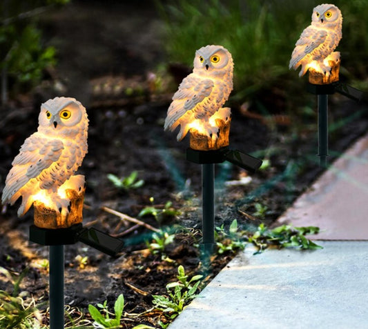 LumiOwl™ Solar Glow Garden Stake Light