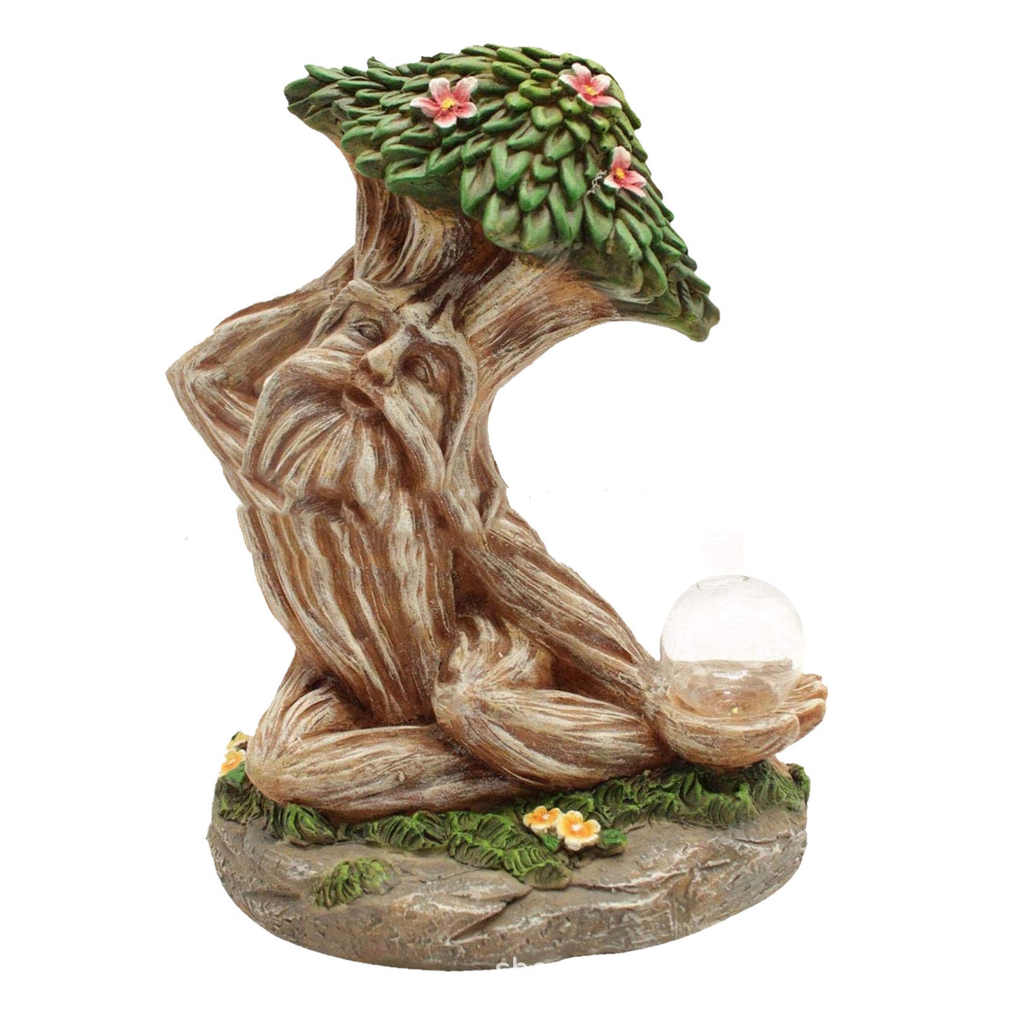 LED Resin Garden Statue – Solar Decorative Ornament for Outdoor & Indoor Use