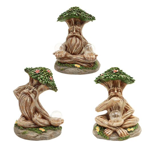 LED Resin Garden Statue – Solar Decorative Ornament for Outdoor & Indoor Use