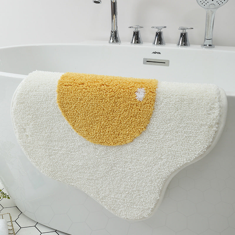 Funny Egg Welcome Mat – Non-Slip Rug for Kitchen, Bathroom & Entryway