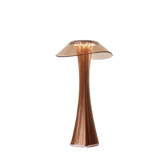 Small Waist Crystal Table Lamp – Rechargeable LED Bedside Light with Touch Control