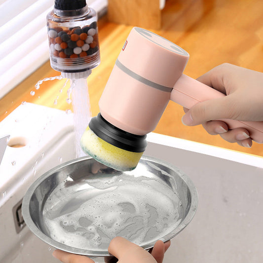 Electric Cleaning Brush – USB Rechargeable Scrubber for Kitchen & Bathroom