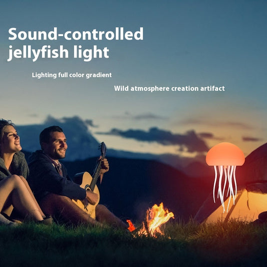 LED Jellyfish Mood Lamp – Smart Night Light for Bedside & Desk