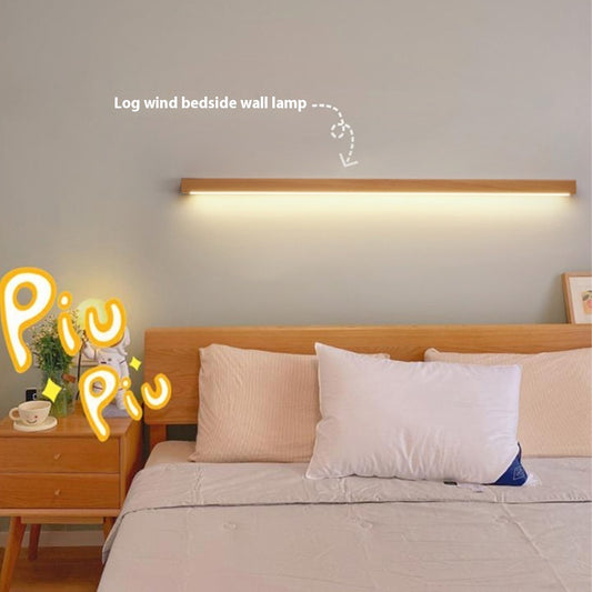 Long Wall Lamp Simple Log Creative Line Bar Lights