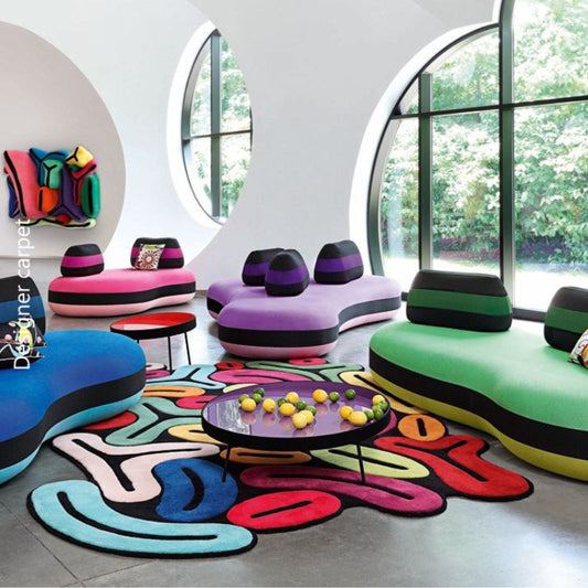 Avant-Garde Wool Art Rug